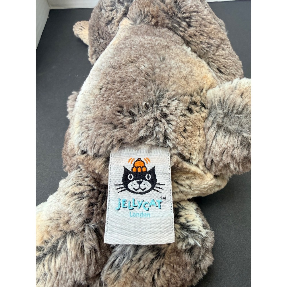 Jellycat Bashful Woodland Bunny Brown Grey Mottled Plush Animal Medium 12" - Picture 5 of 8